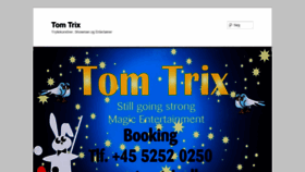 What Tomtrix.dk website looked like in 2020 (4 years ago)