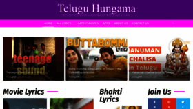 What Teluguhungama.com website looked like in 2020 (4 years ago)