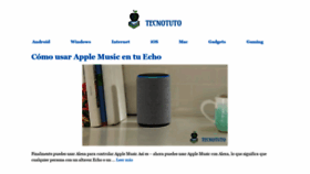 What Tecnotuto.com website looked like in 2020 (4 years ago)