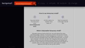 What Temp-mail.io website looked like in 2020 (6 years ago)