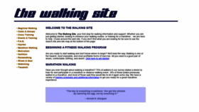 What Thewalkingsite.com website looked like in 2020 (4 years ago)