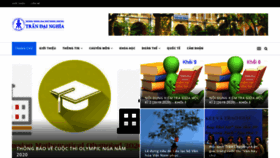 What Trandainghia.edu.vn website looked like in 2020 (4 years ago)