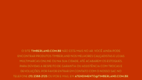 What Timberland.com.br website looked like in 2020 (4 years ago)