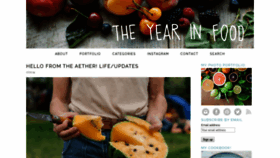What Theyearinfood.com website looked like in 2020 (4 years ago)