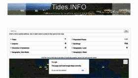 What Tides.info website looked like in 2020 (4 years ago)