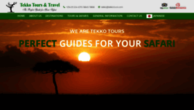 What Tekkotours.com website looked like in 2020 (4 years ago)