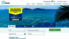 What Transat.com website looked like in 2020 (4 years ago)