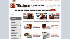 What Tagandlabel.com website looked like in 2020 (4 years ago)