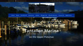 What Tantallonmarina.com website looked like in 2020 (4 years ago)