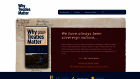 What Treatiesmatter.org website looked like in 2020 (4 years ago)