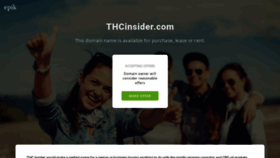 What Thcinsider.com website looked like in 2020 (4 years ago)