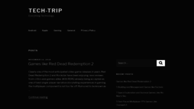 What Tech-trip.com website looked like in 2020 (4 years ago)
