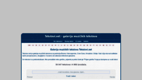 What Tekstovi.net website looked like in 2020 (4 years ago)