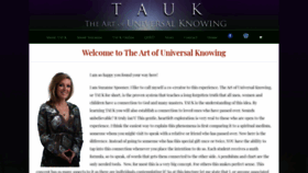 What Theartofuniversalknowing.com website looked like in 2020 (4 years ago)