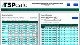 What Tspcalc.com website looked like in 2020 (4 years ago)