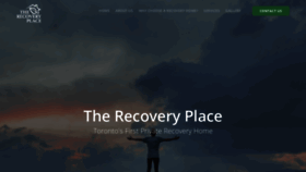 What Therecoveryplace.ca website looked like in 2020 (4 years ago)