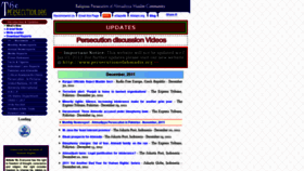 What Thepersecution.org website looked like in 2020 (4 years ago)