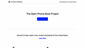 What Theopenphonebook.com website looked like in 2020 (4 years ago)