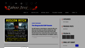What Taboojive.com website looked like in 2020 (4 years ago)