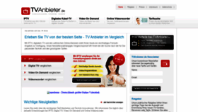 What Tvanbieter.de website looked like in 2020 (4 years ago)