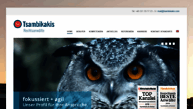 What Tsambikakis.com website looked like in 2020 (4 years ago)