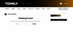 What Toonily.net website looked like in 2020 (4 years ago)