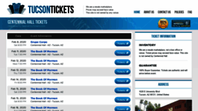 What Tucsonboxoffice.com website looked like in 2020 (4 years ago)