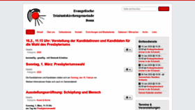 What Trinitatiskirche-bonn.de website looked like in 2020 (4 years ago)