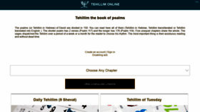 What Tehillim-online.com website looked like in 2020 (4 years ago)