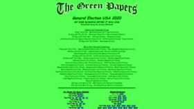 What Thegreenpapers.com website looked like in 2020 (4 years ago)