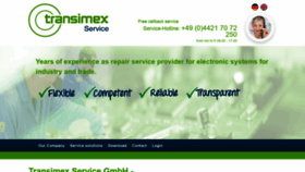What Transimex.de website looked like in 2020 (4 years ago)