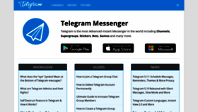 What Telegramguide.com website looked like in 2020 (4 years ago)