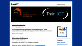 What Trainict.net website looked like in 2020 (4 years ago)