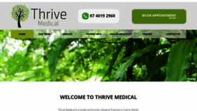 What Thrivemedical.com.au website looked like in 2020 (4 years ago)