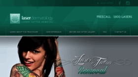 What Tattoolaserdermatology.com.au website looked like in 2020 (4 years ago)