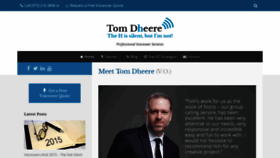 What Tomdheere.com website looked like in 2020 (4 years ago)