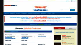 What Toxicologyconferences.com website looked like in 2020 (4 years ago)