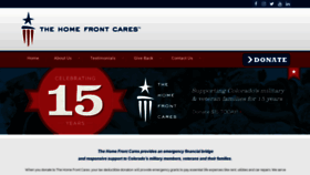 What Thehomefrontcares.org website looked like in 2020 (4 years ago)