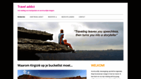 What Traveladdict.nl website looked like in 2020 (4 years ago)