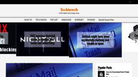 What Techinweb.com website looked like in 2020 (4 years ago)