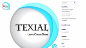 What Texial.net website looked like in 2020 (4 years ago)