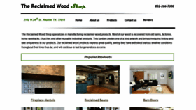 What Thereclaimedwoodshop.com website looked like in 2020 (4 years ago)