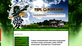 What Teploplen.com website looked like in 2020 (4 years ago)