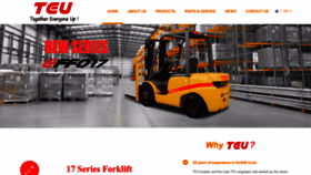 What Teu-forklift.com website looked like in 2020 (4 years ago)