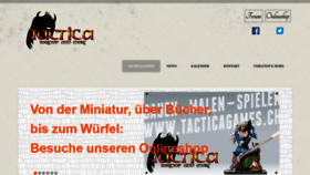 What Tacticagames.ch website looked like in 2020 (4 years ago)