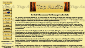 What Top-audio.de website looked like in 2020 (4 years ago)