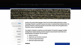 What Thesanskritlanguage.com website looked like in 2020 (4 years ago)