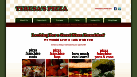 What Teresaspizzafranchise.com website looked like in 2020 (5 years ago)