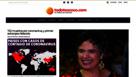 What Todotexcoco.com website looked like in 2020 (4 years ago)