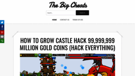 What Thebigcheats.com website looked like in 2020 (4 years ago)